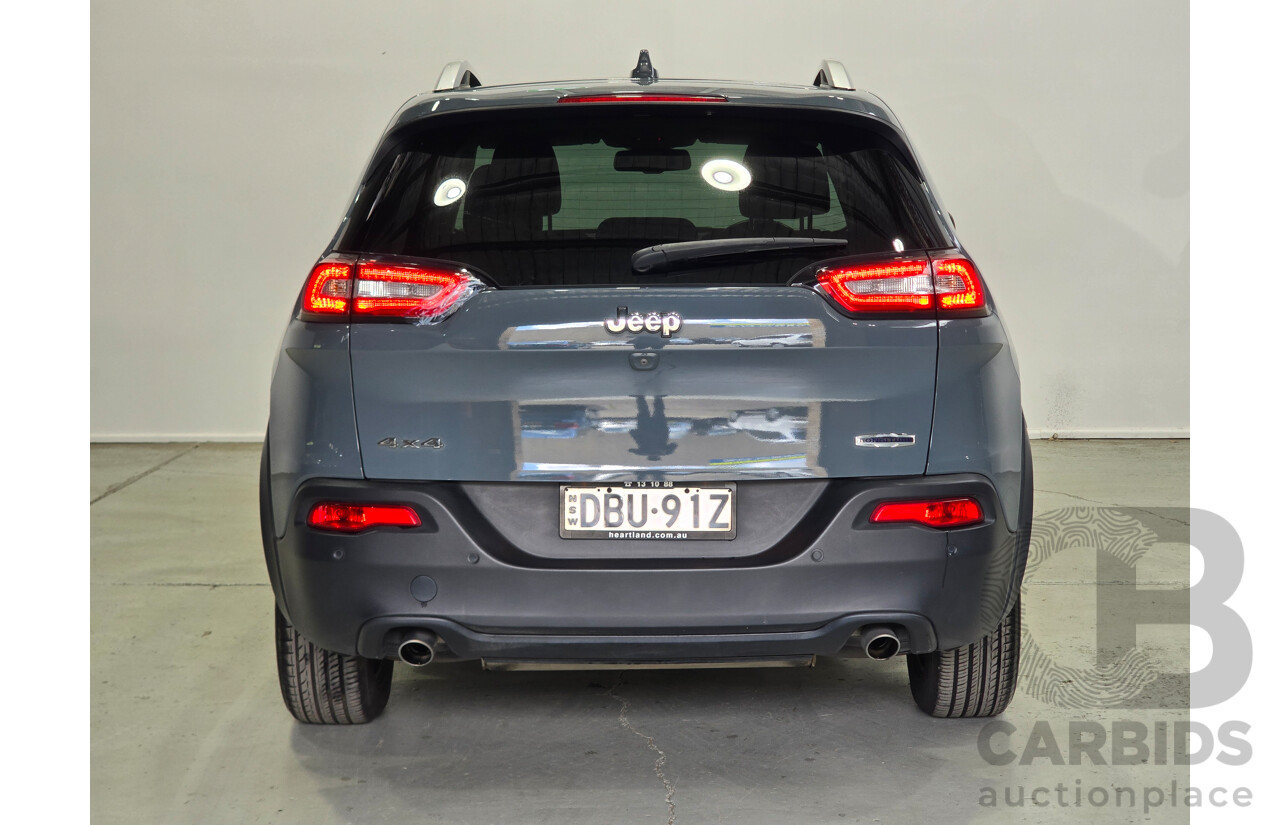 09/2014 Jeep Cherokee Longitude (4x4) KL 4d Wagon Anvil Grey V6 3.2L