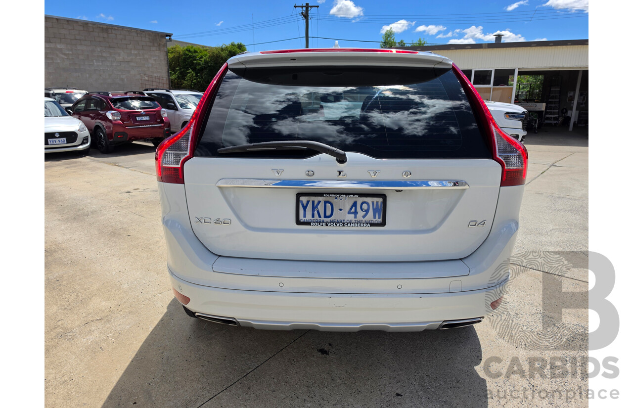 01/2015 Volvo XC60 D4 Luxury DZ MY15 4d Wagon Solid White Ice Turbo Diesel 2.0L