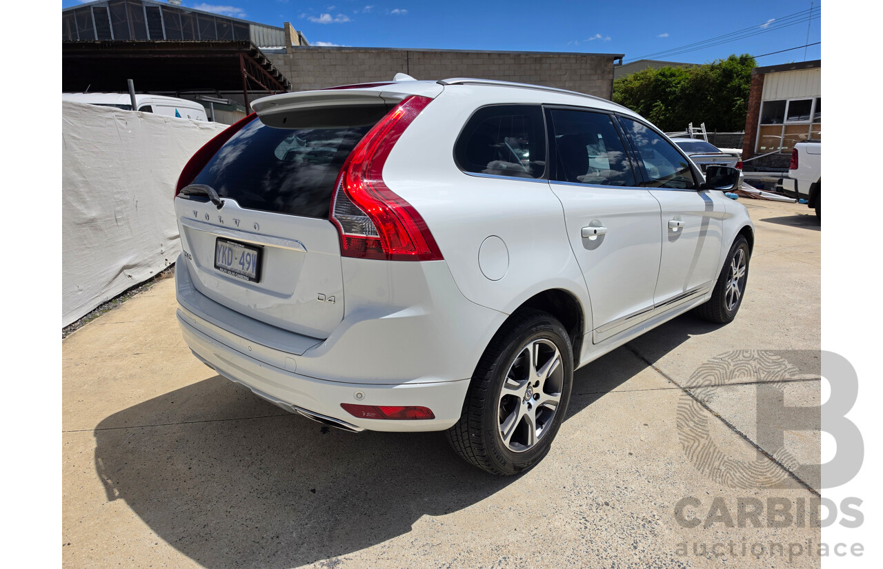 01/2015 Volvo XC60 D4 Luxury DZ MY15 4d Wagon Solid White Ice Turbo Diesel 2.0L