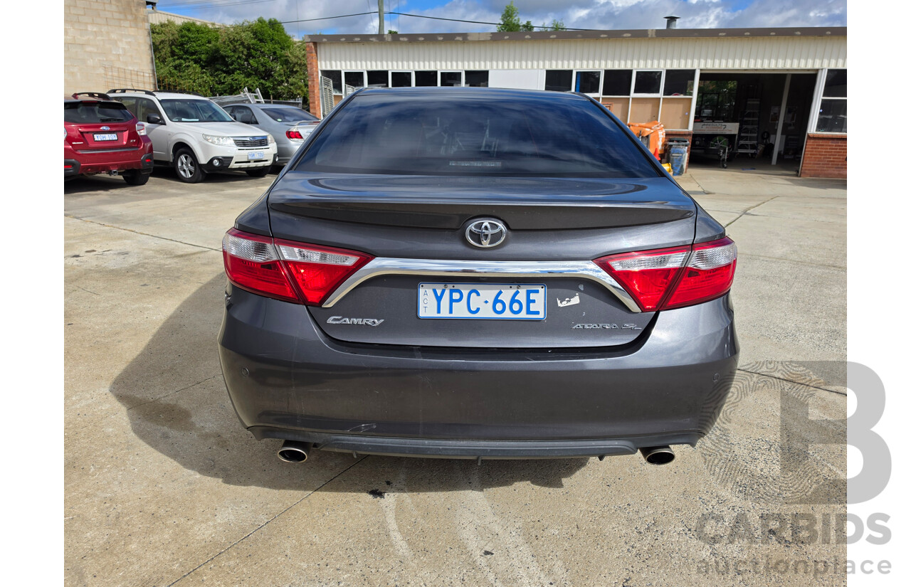 02/2017 Toyota Camry Atara SL ASV50R MY15 4d Sedan Grey 2.5L