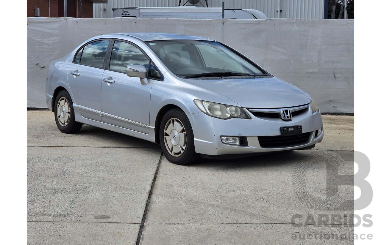 12/2007 Honda Civic Hybrid 40 4d Sedan Silver 1.3L