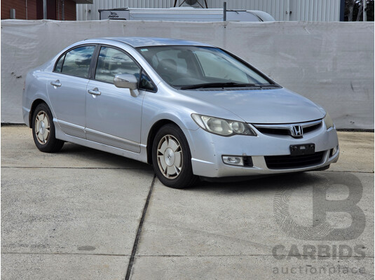 12/2007 Honda Civic Hybrid 40 4d Sedan Silver 1.3L