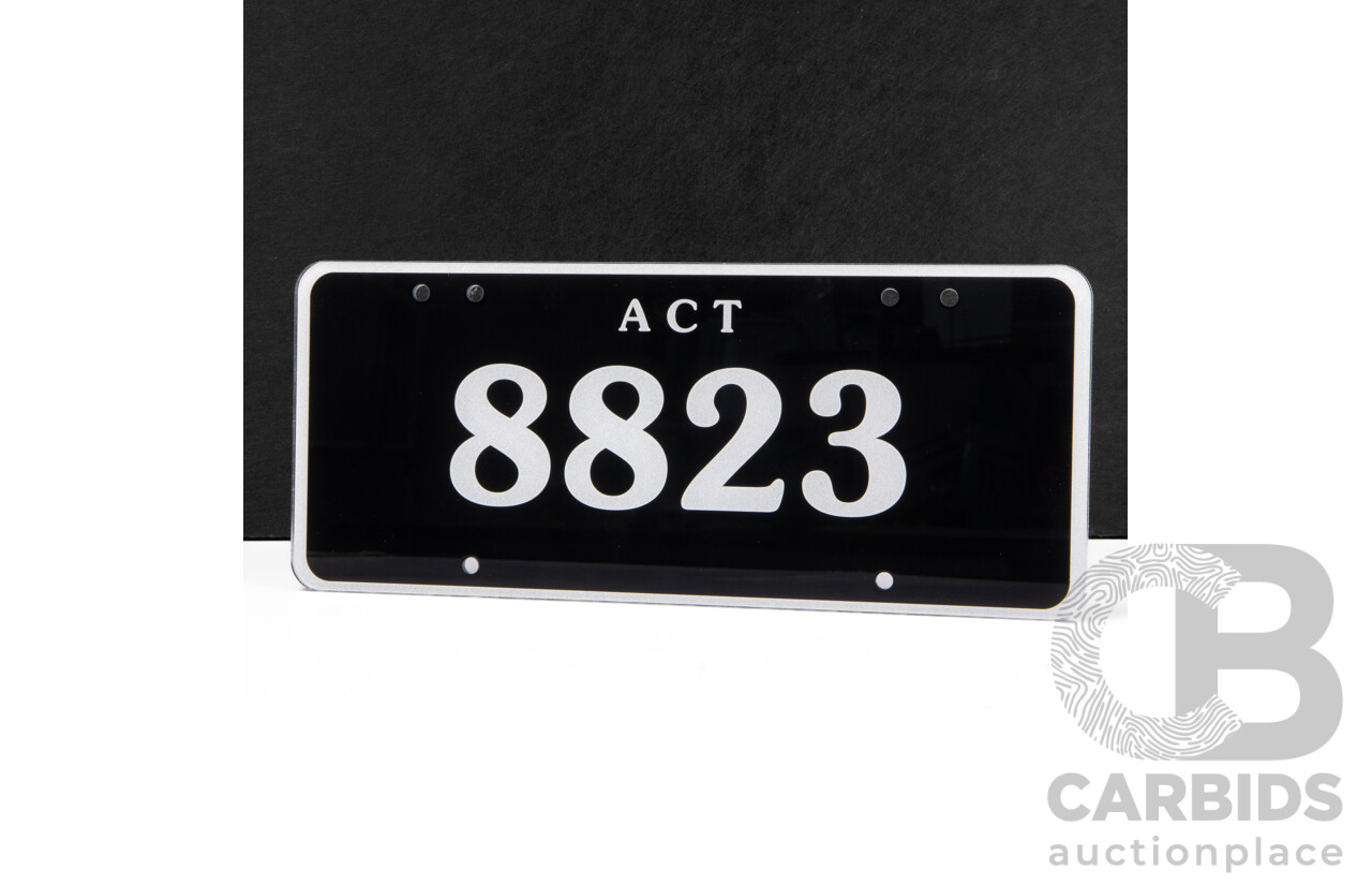ACT 4 Digit Motor Vehicle Number Plate - 8823