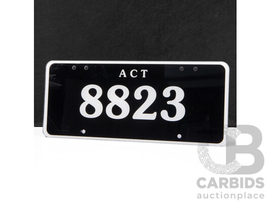ACT 4 Digit Motor Vehicle Number Plate - 8823