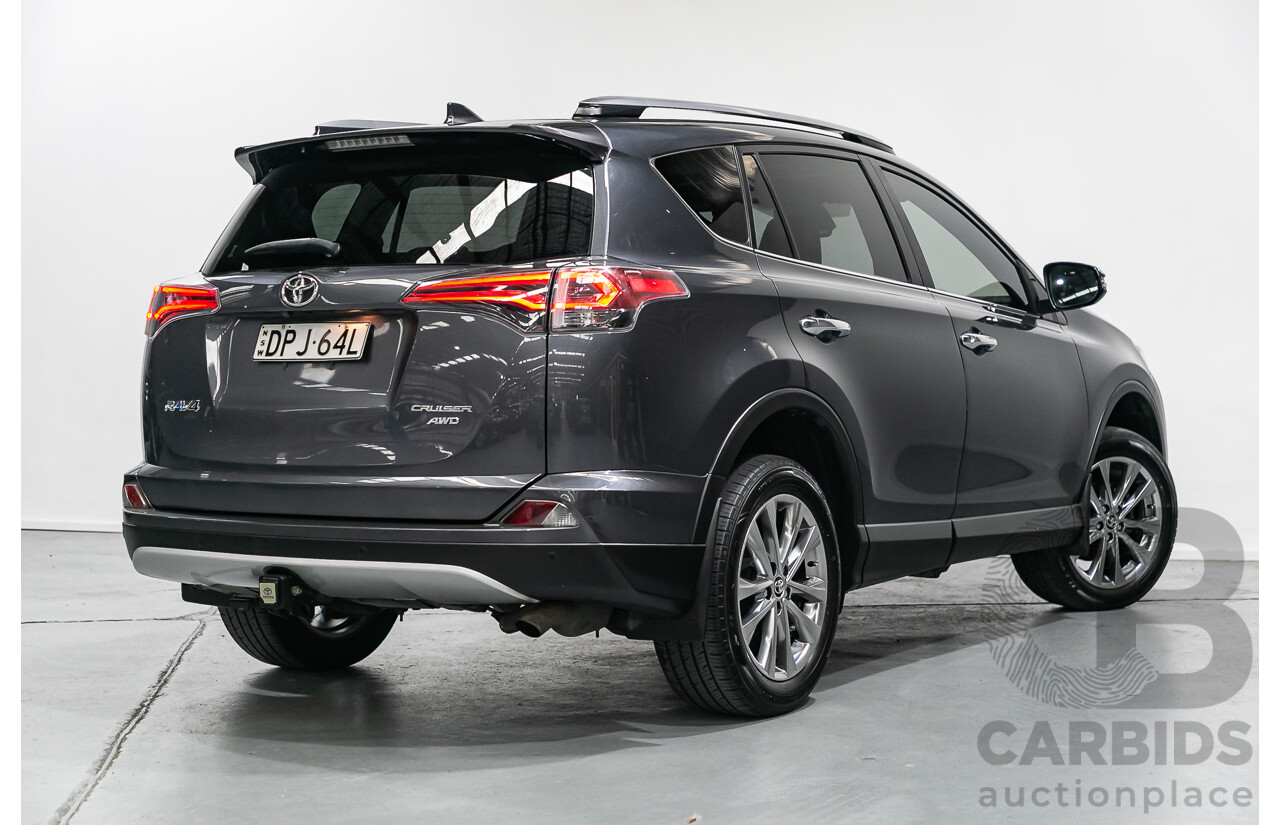 6/2017 Toyota Rav4 Cruiser (AWD) ASA44R MY18 4d Wagon Magnetic  Grey 2.5L