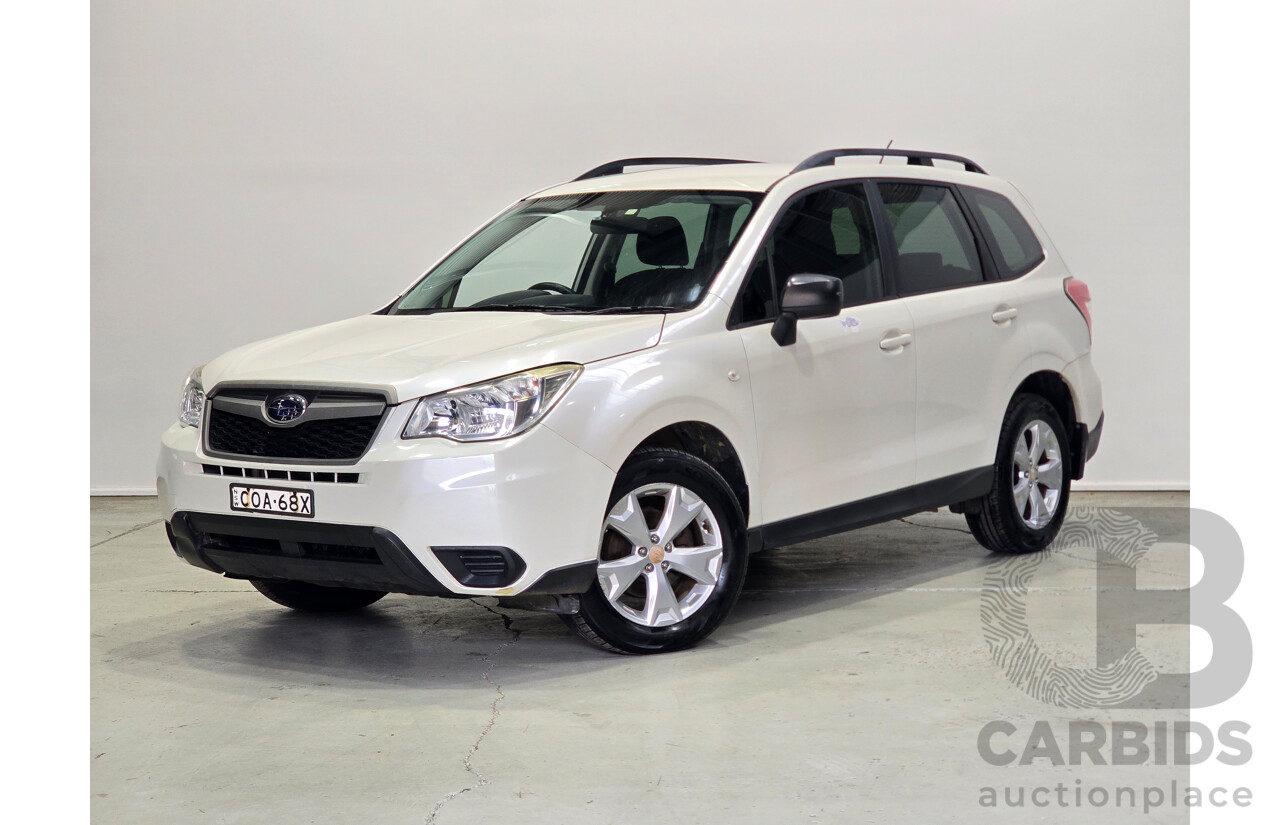 06/2013 Subaru Forester 2.0D (AWD) MY13 4d Wagon Satin White Pearl Turbo Diesel 2.0L