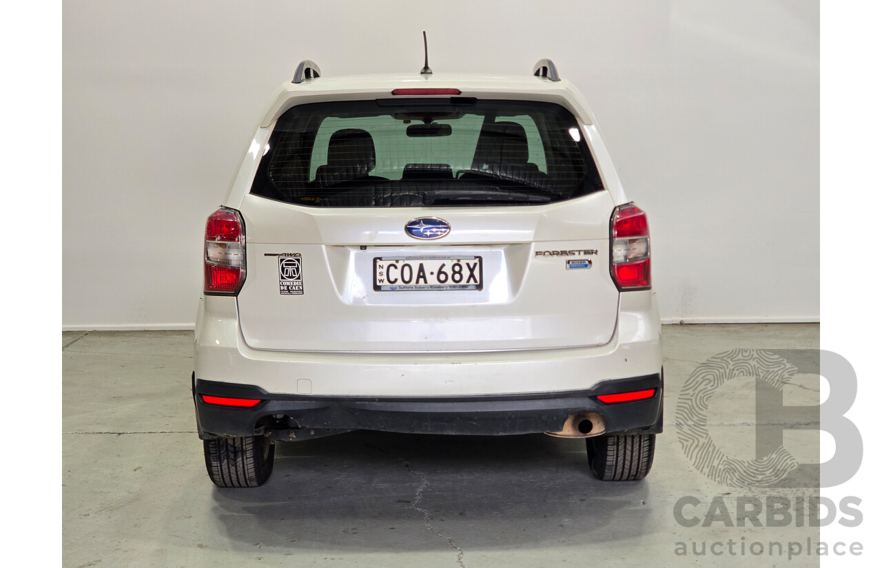 06/2013 Subaru Forester 2.0D (AWD) MY13 4d Wagon Satin White Pearl Turbo Diesel 2.0L