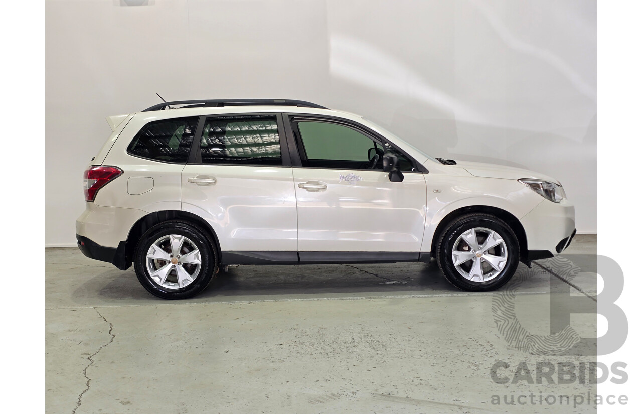 06/2013 Subaru Forester 2.0D (AWD) MY13 4d Wagon Satin White Pearl Turbo Diesel 2.0L