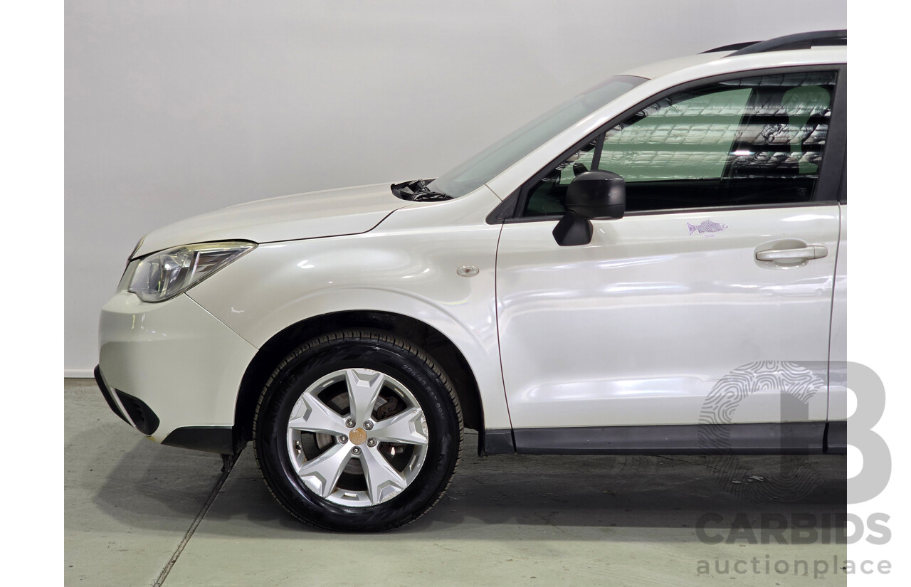 06/2013 Subaru Forester 2.0D (AWD) MY13 4d Wagon Satin White Pearl Turbo Diesel 2.0L