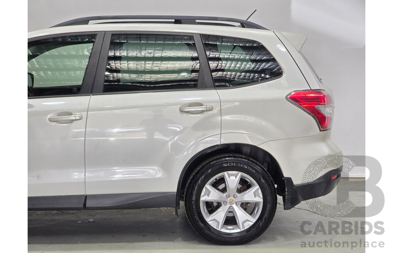 06/2013 Subaru Forester 2.0D (AWD) MY13 4d Wagon Satin White Pearl Turbo Diesel 2.0L