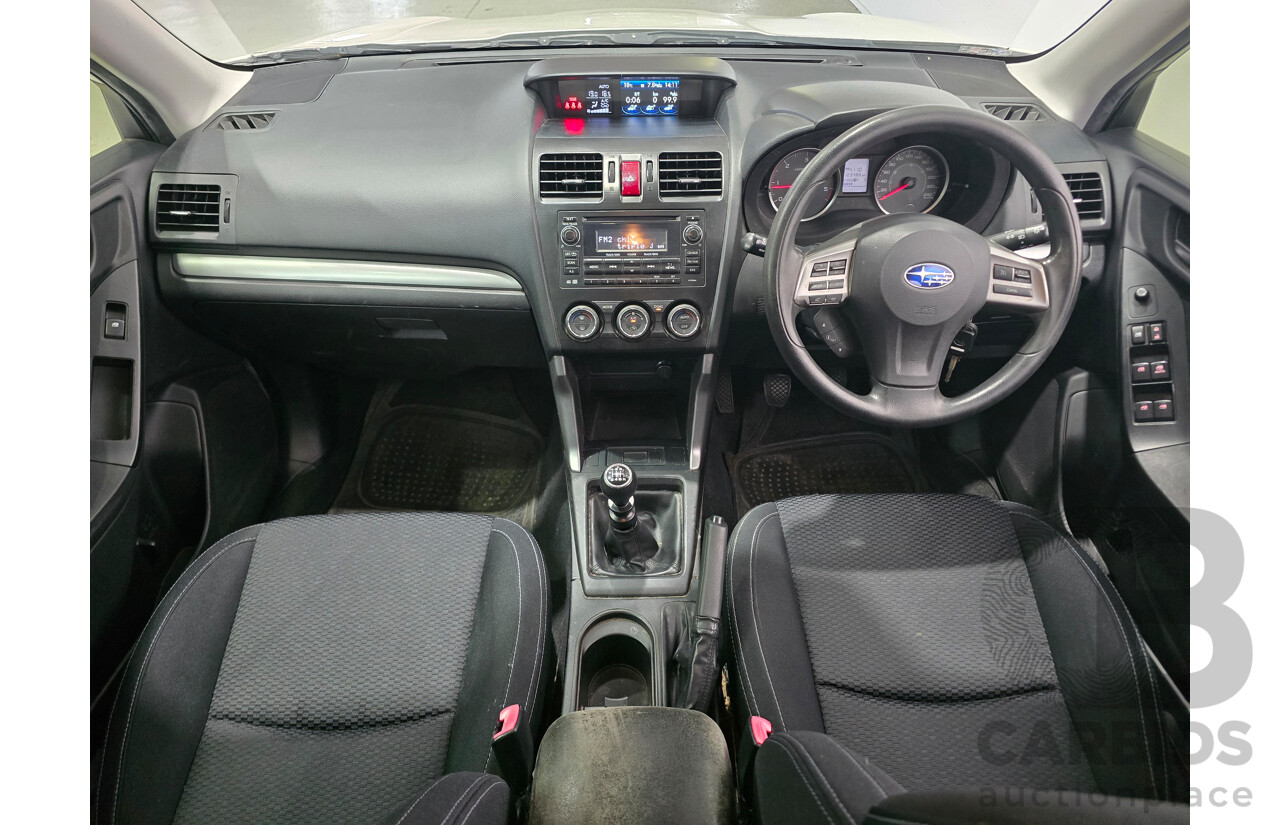 06/2013 Subaru Forester 2.0D (AWD) MY13 4d Wagon Satin White Pearl Turbo Diesel 2.0L