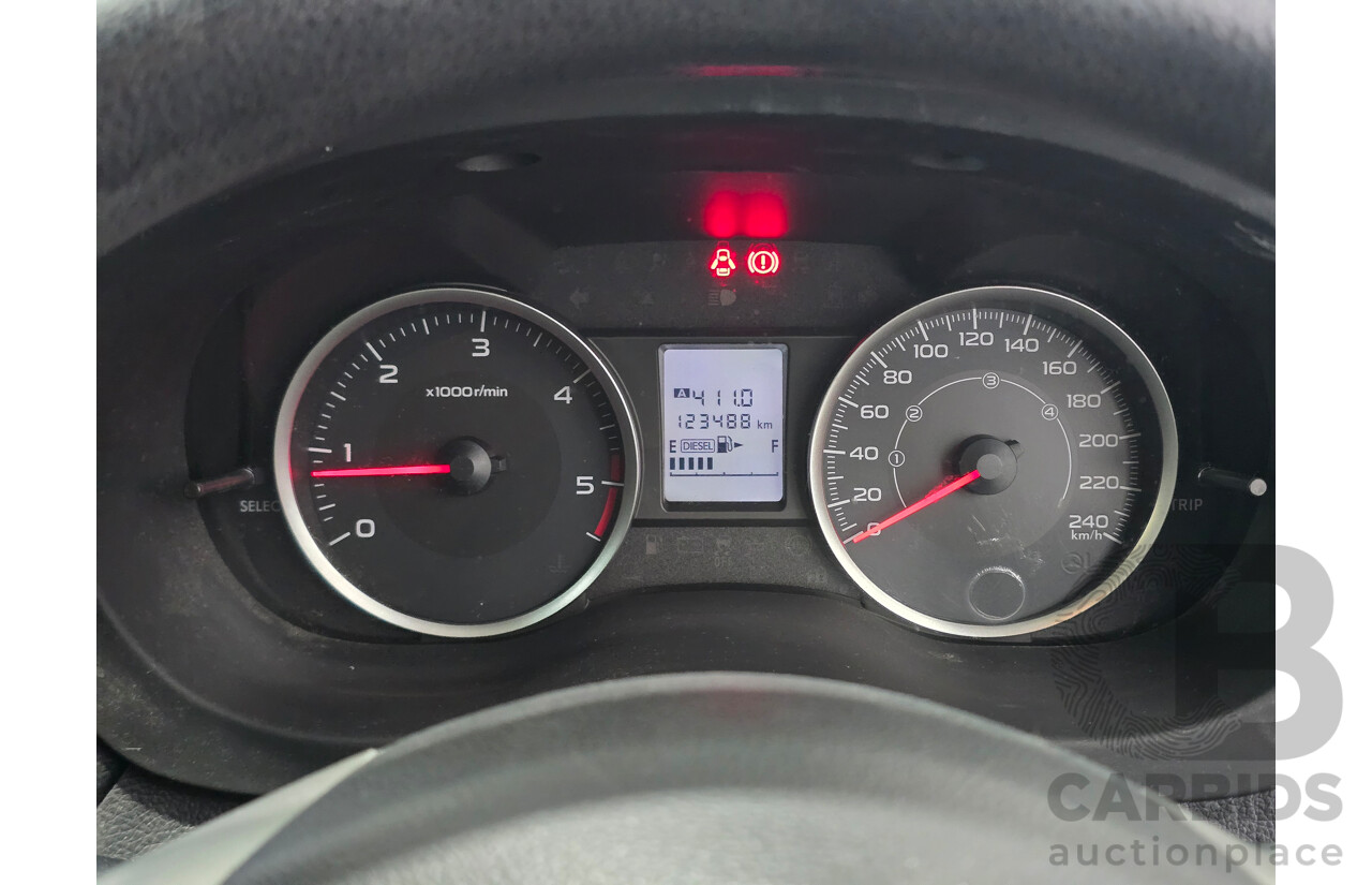 06/2013 Subaru Forester 2.0D (AWD) MY13 4d Wagon Satin White Pearl Turbo Diesel 2.0L
