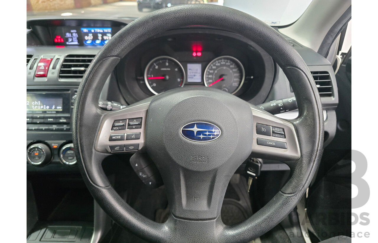 06/2013 Subaru Forester 2.0D (AWD) MY13 4d Wagon Satin White Pearl Turbo Diesel 2.0L