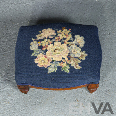 Small Victorian Mahogany Footstool
