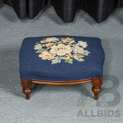 Small Victorian Mahogany Footstool