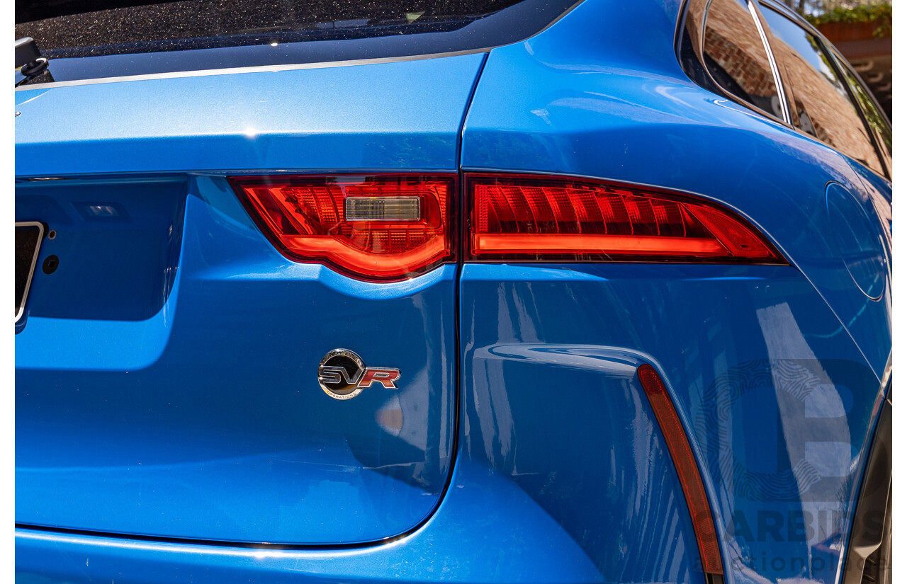 2/2020 Jaguar F-Pace SVR (AWD) X761 MY20 4d Wagon Ultra Blue Supercharged V8 5.0L