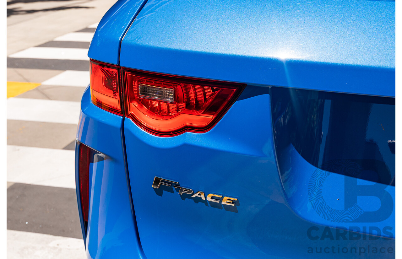 2/2020 Jaguar F-Pace SVR (AWD) X761 MY20 4d Wagon Ultra Blue Supercharged V8 5.0L