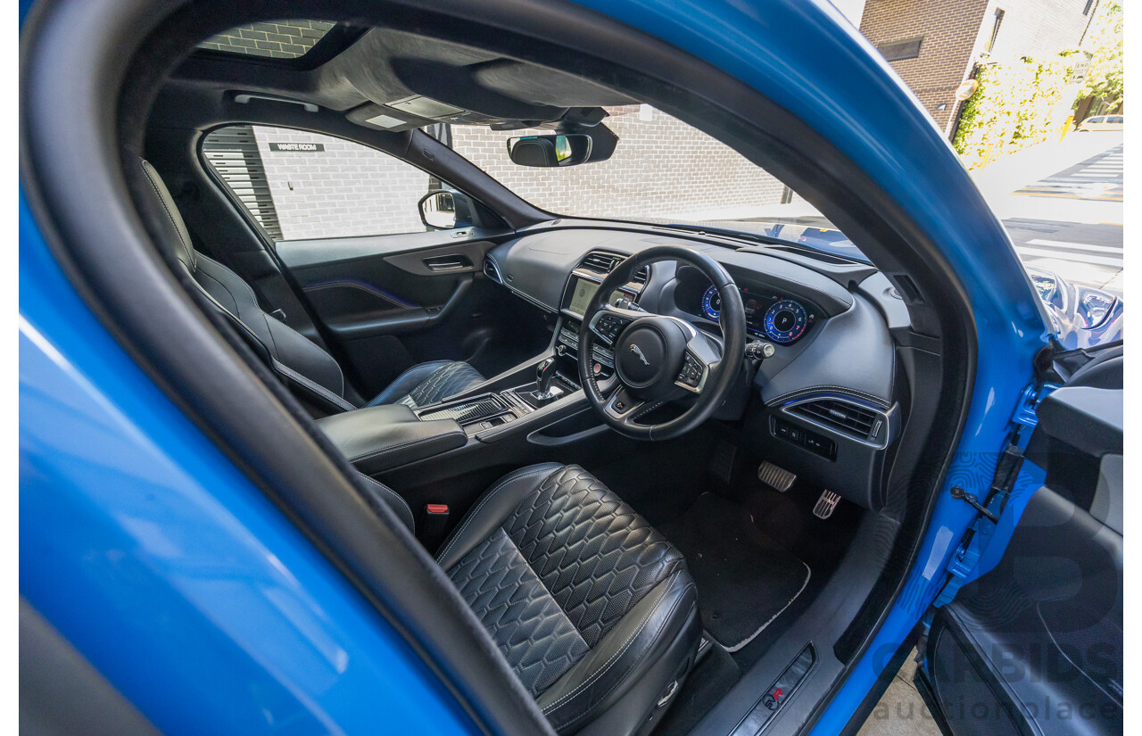 2/2020 Jaguar F-Pace SVR (AWD) X761 MY20 4d Wagon Ultra Blue Supercharged V8 5.0L