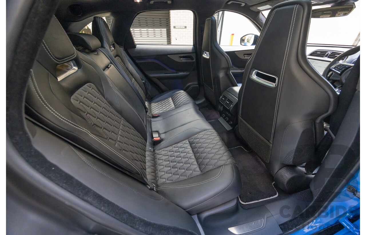 2/2020 Jaguar F-Pace SVR (AWD) X761 MY20 4d Wagon Ultra Blue Supercharged V8 5.0L