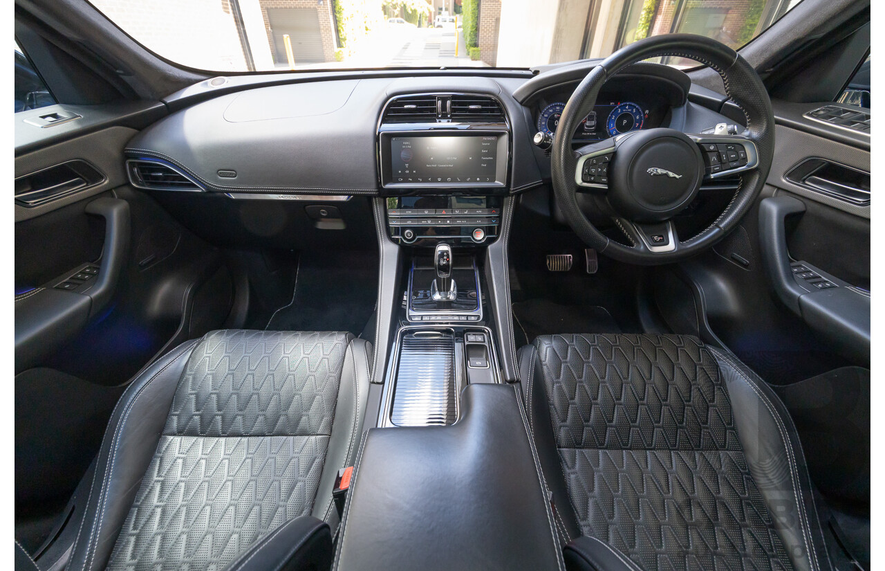 2/2020 Jaguar F-Pace SVR (AWD) X761 MY20 4d Wagon Ultra Blue Supercharged V8 5.0L