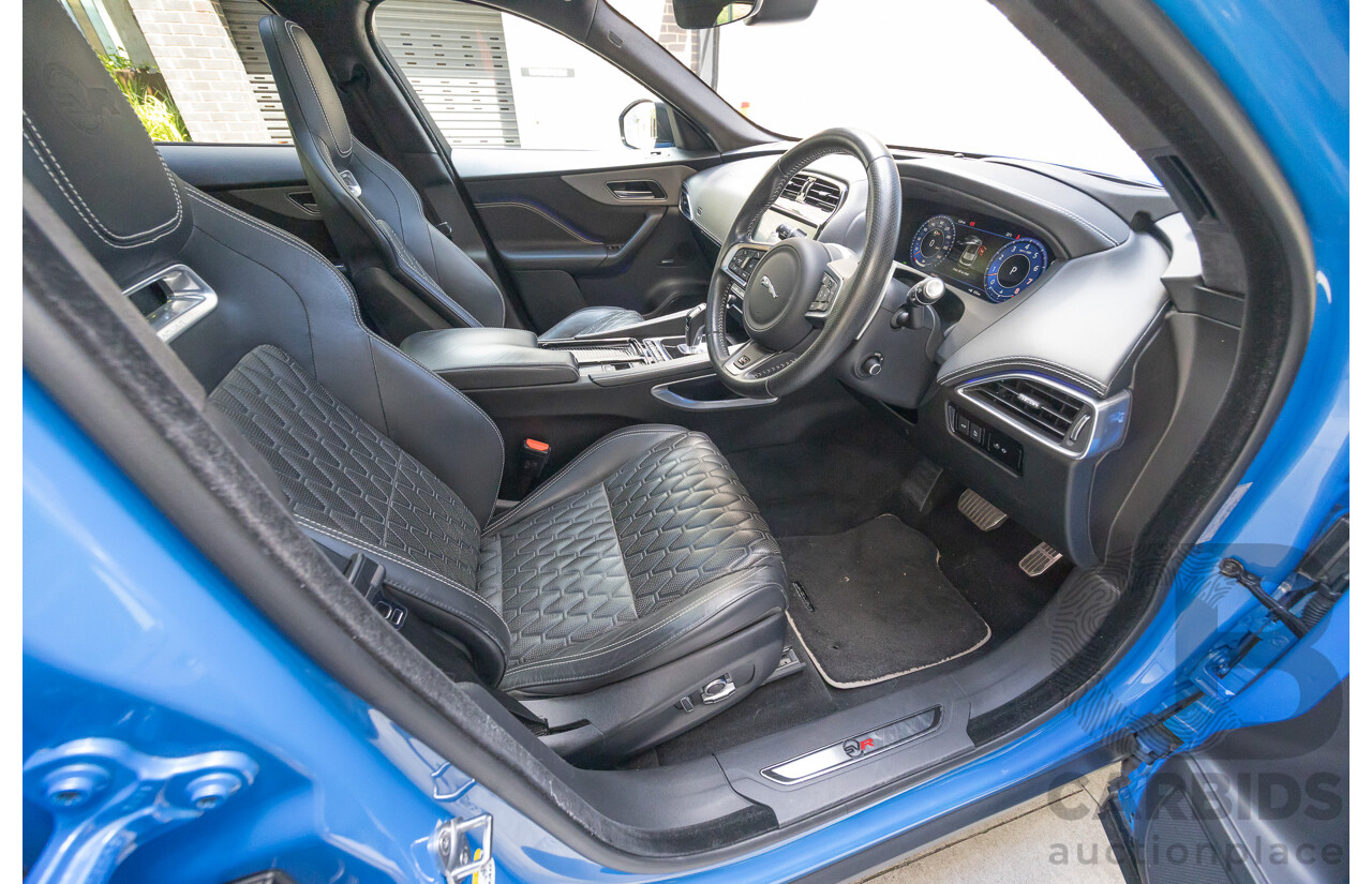 2/2020 Jaguar F-Pace SVR (AWD) X761 MY20 4d Wagon Ultra Blue Supercharged V8 5.0L
