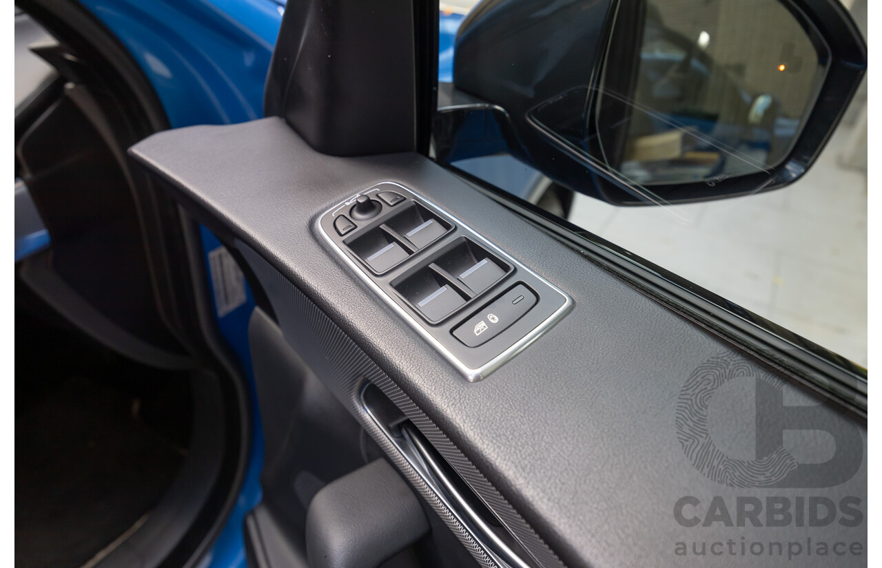2/2020 Jaguar F-Pace SVR (AWD) X761 MY20 4d Wagon Ultra Blue Supercharged V8 5.0L