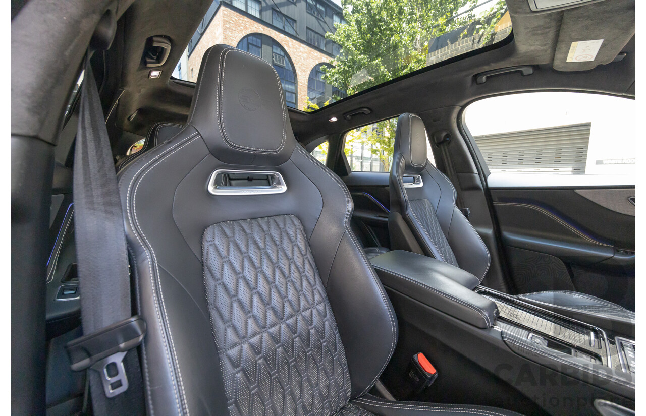 2/2020 Jaguar F-Pace SVR (AWD) X761 MY20 4d Wagon Ultra Blue Supercharged V8 5.0L