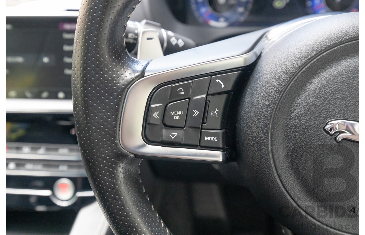 2/2020 Jaguar F-Pace SVR (AWD) X761 MY20 4d Wagon Ultra Blue Supercharged V8 5.0L