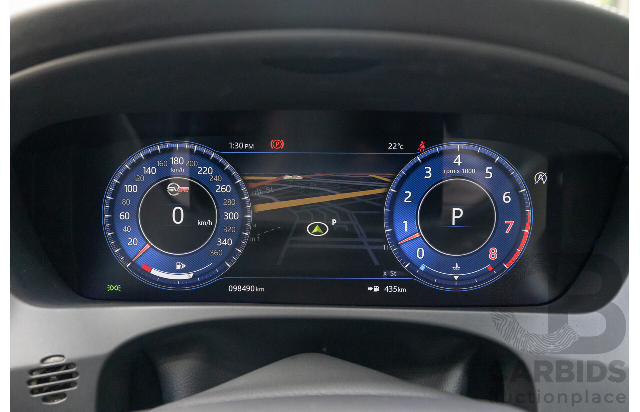 2/2020 Jaguar F-Pace SVR (AWD) X761 MY20 4d Wagon Ultra Blue Supercharged V8 5.0L