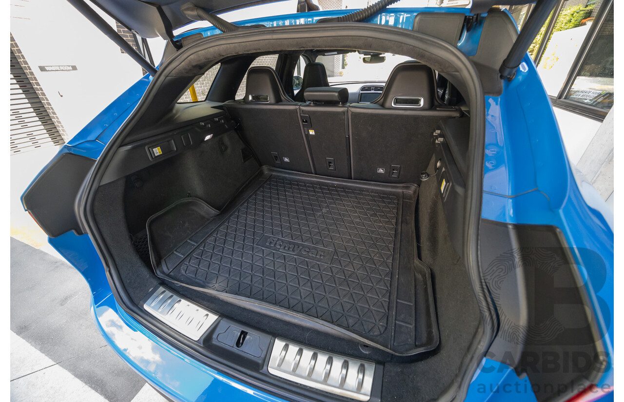 2/2020 Jaguar F-Pace SVR (AWD) X761 MY20 4d Wagon Ultra Blue Supercharged V8 5.0L