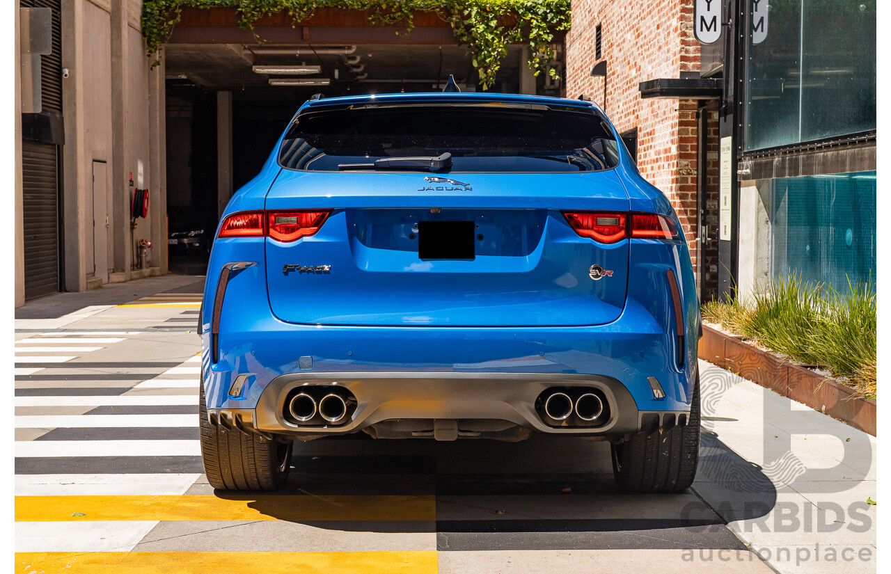 2/2020 Jaguar F-Pace SVR (AWD) X761 MY20 4d Wagon Ultra Blue Supercharged V8 5.0L