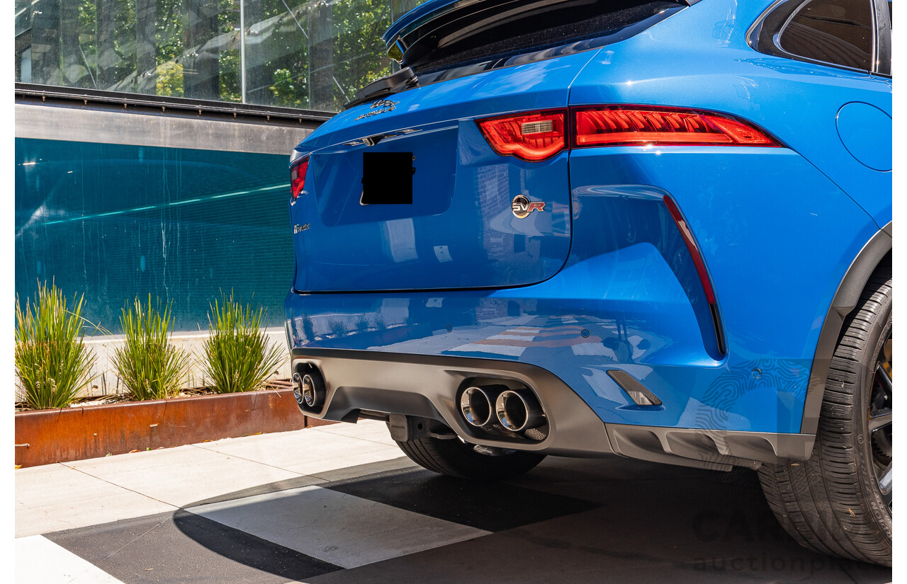 2/2020 Jaguar F-Pace SVR (AWD) X761 MY20 4d Wagon Ultra Blue Supercharged V8 5.0L