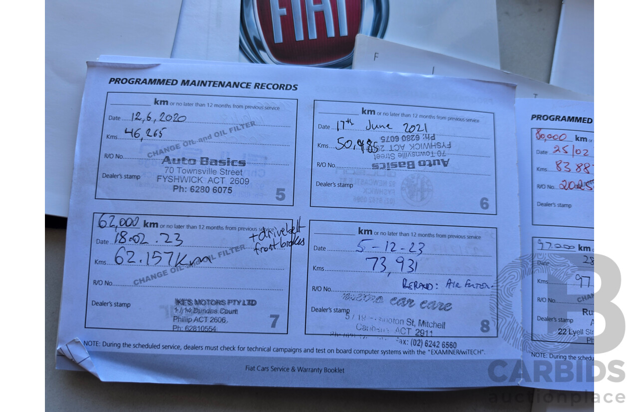 06/2015 Fiat 500 Lounge MY14 3d Hatchback Green 0.9L