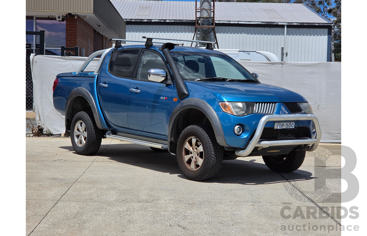 04/2008 Mitsubishi Triton Glx-R (4x4) ML MY08 Double Cab Utility Blue Turbo Dieesel 3.2L