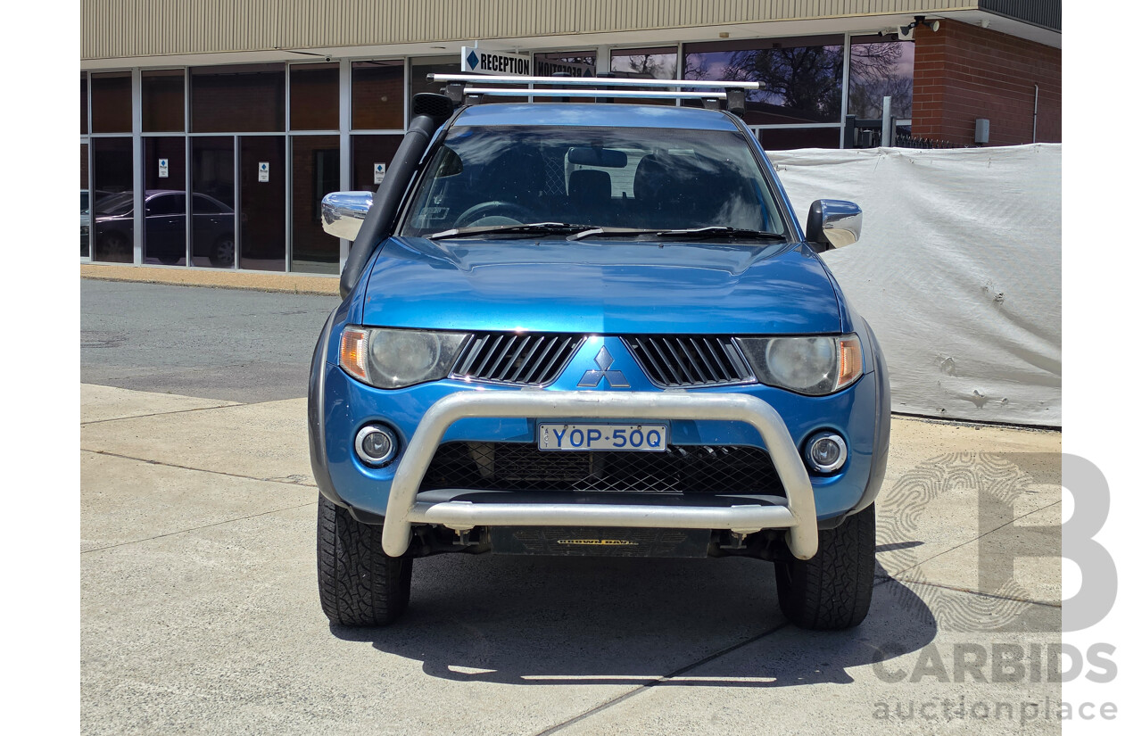 04/2008 Mitsubishi Triton Glx-R (4x4) ML MY08 Double Cab Utility Blue Turbo Dieesel 3.2L