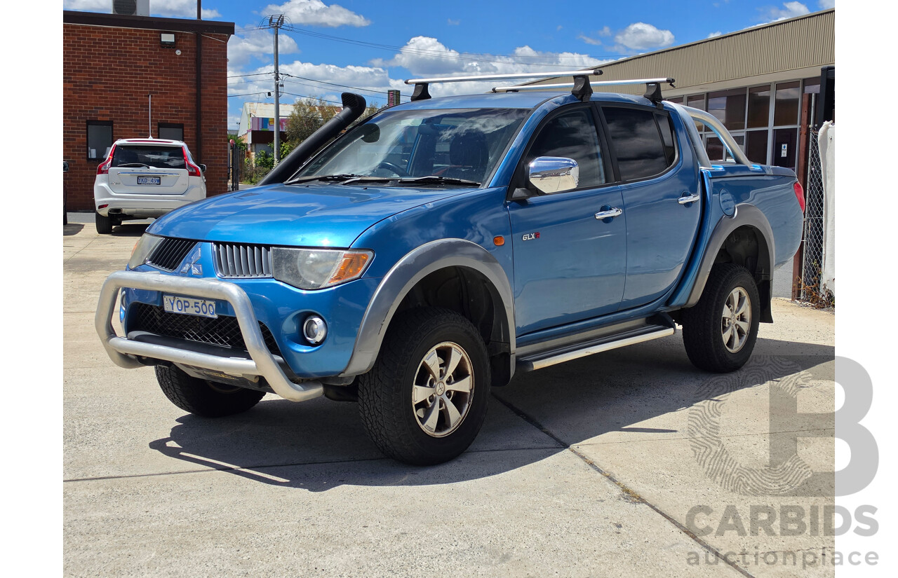 04/2008 Mitsubishi Triton Glx-R (4x4) ML MY08 Double Cab Utility Blue Turbo Dieesel 3.2L