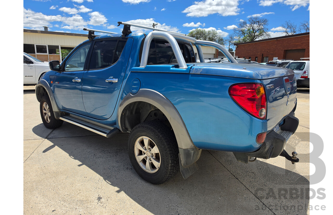04/2008 Mitsubishi Triton Glx-R (4x4) ML MY08 Double Cab Utility Blue Turbo Dieesel 3.2L