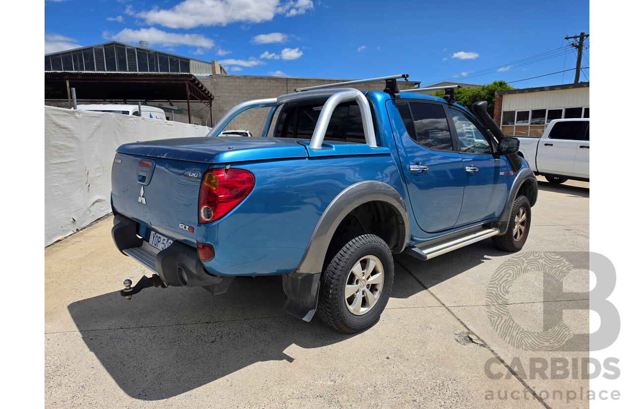 04/2008 Mitsubishi Triton Glx-R (4x4) ML MY08 Double Cab Utility Blue Turbo Dieesel 3.2L