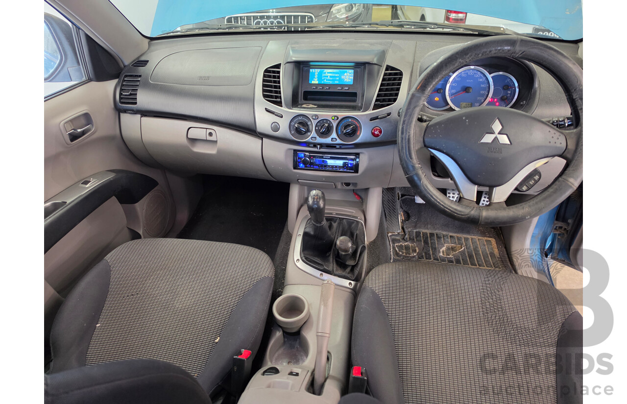 04/2008 Mitsubishi Triton Glx-R (4x4) ML MY08 Double Cab Utility Blue Turbo Dieesel 3.2L