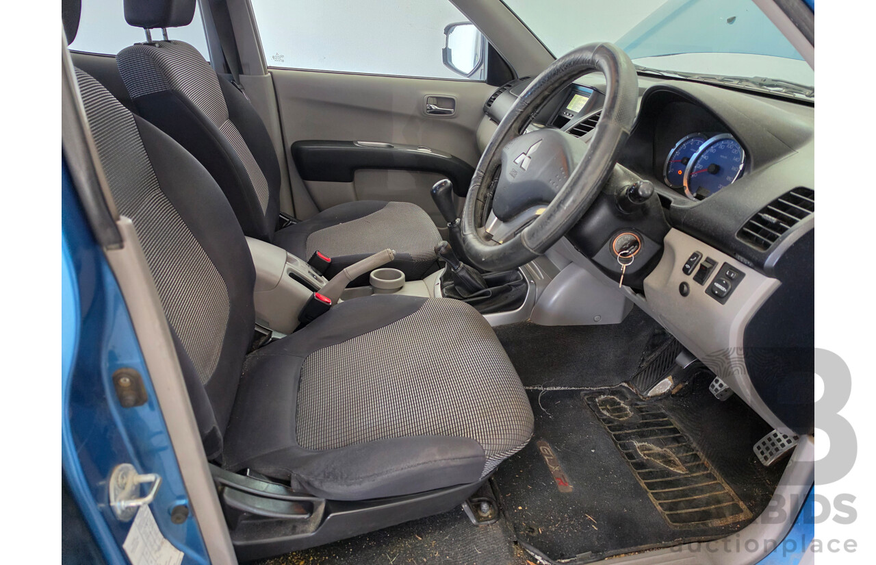 04/2008 Mitsubishi Triton Glx-R (4x4) ML MY08 Double Cab Utility Blue Turbo Dieesel 3.2L
