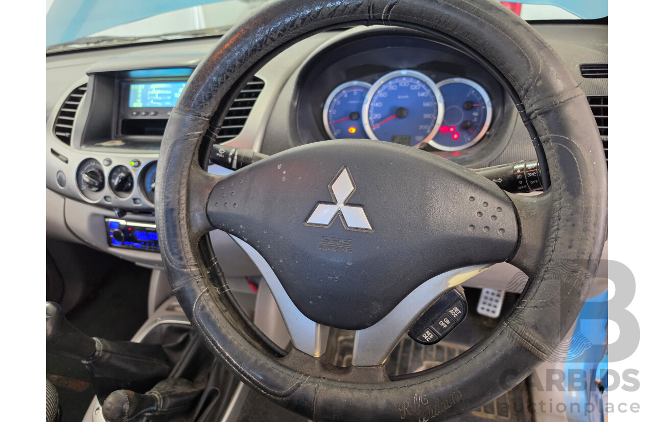 04/2008 Mitsubishi Triton Glx-R (4x4) ML MY08 Double Cab Utility Blue Turbo Dieesel 3.2L