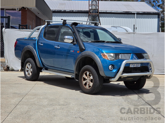 04/2008 Mitsubishi Triton Glx-R (4x4) ML MY08 Double Cab Utility Blue Turbo Dieesel 3.2L