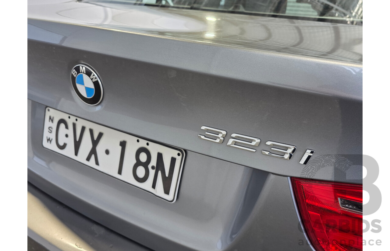 08/2011 BMW 323i Lifestyle E90 MY11 4d Sedan Grey 2.5L V6