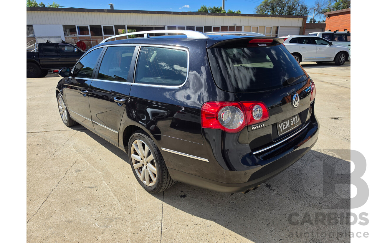12/2008 Volkswagen Passat 125 TDI 3C MY09 UPGRADE 4d Wagon Black Turbo Diesel 2.0L