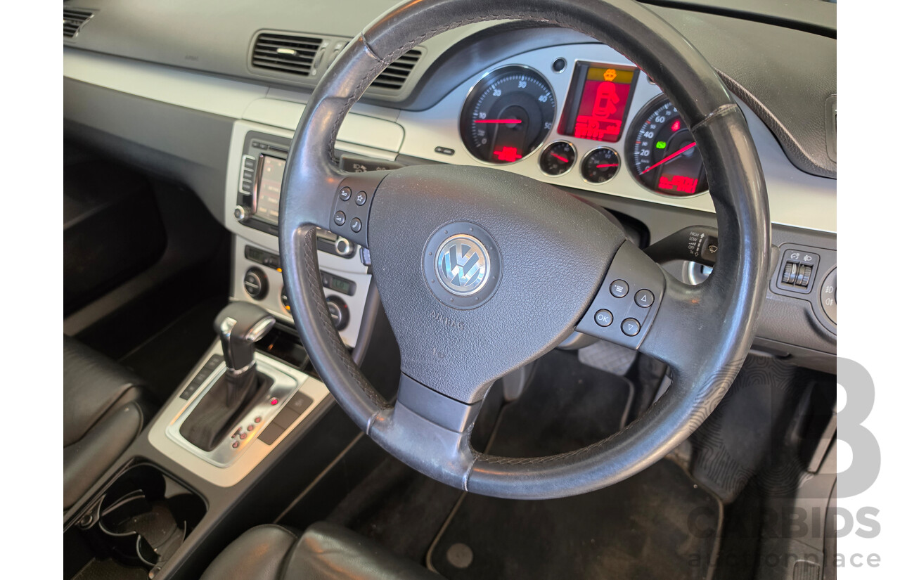 12/2008 Volkswagen Passat 125 TDI 3C MY09 UPGRADE 4d Wagon Black Turbo Diesel 2.0L