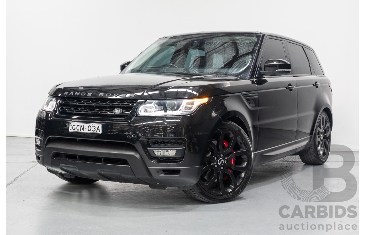 06/2014 Land Rover Range Rover Sport 5.0 HSE Dynamic LW 4d Wagon Santorini Black Metallic Supercharged V8 5.0L