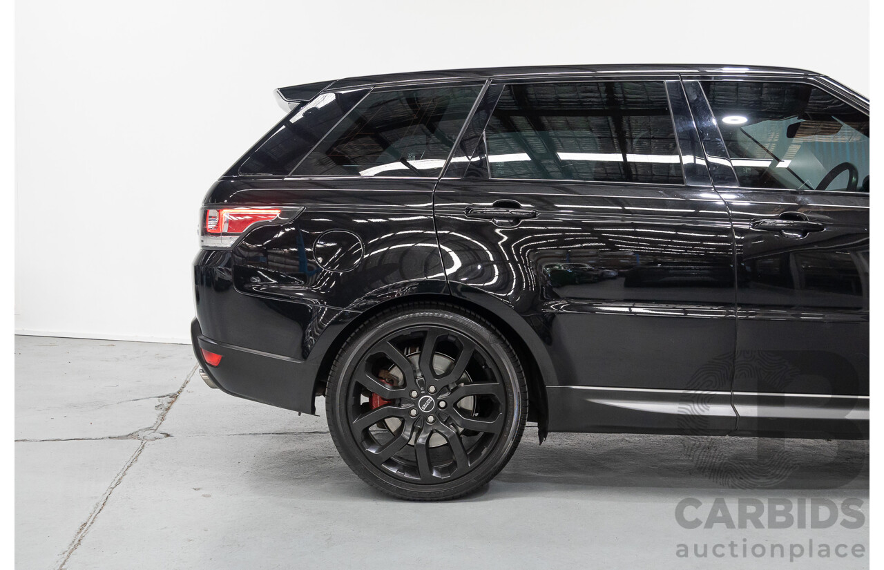 06/2014 Land Rover Range Rover Sport 5.0 HSE Dynamic LW 4d Wagon Santorini Black Metallic Supercharged V8 5.0L