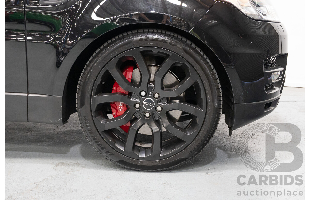 06/2014 Land Rover Range Rover Sport 5.0 HSE Dynamic LW 4d Wagon Santorini Black Metallic Supercharged V8 5.0L