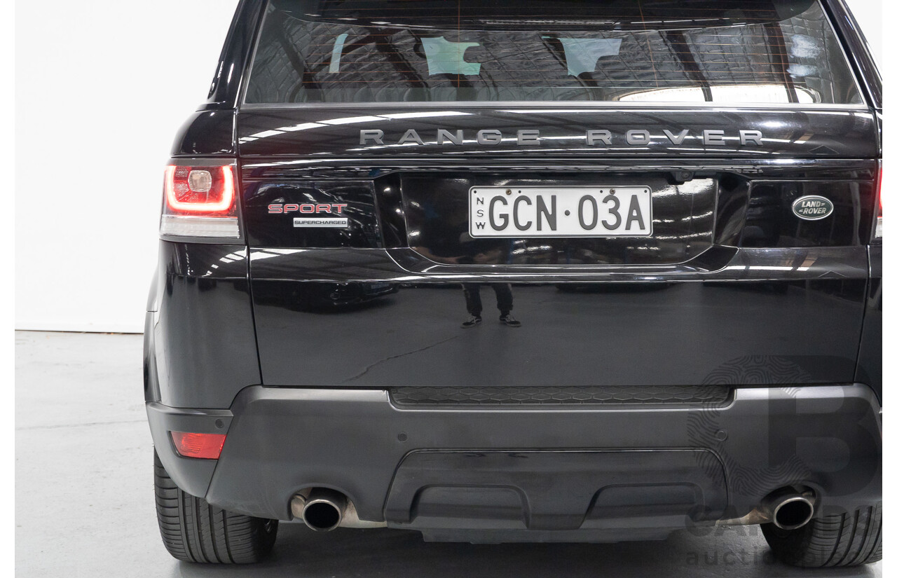06/2014 Land Rover Range Rover Sport 5.0 HSE Dynamic LW 4d Wagon Santorini Black Metallic Supercharged V8 5.0L