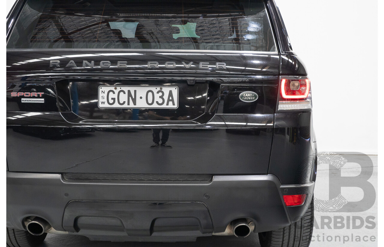 06/2014 Land Rover Range Rover Sport 5.0 HSE Dynamic LW 4d Wagon Santorini Black Metallic Supercharged V8 5.0L